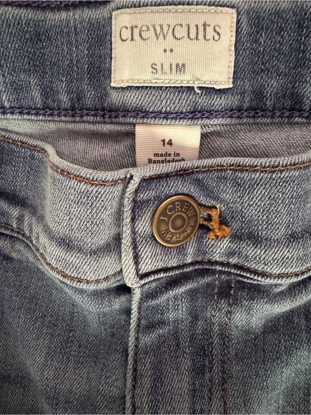 Crewcuts Medium Blue Slim straight cut Jeans - Size 14